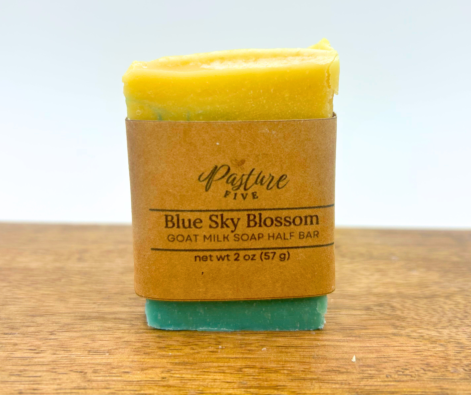 Blue Sky Blossom Goat Milk Soap